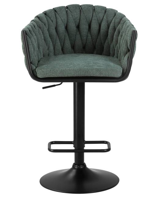 Набор 2 шт Стул барный DOBRIN LEON, зеленая ткань (LAR 275-23)