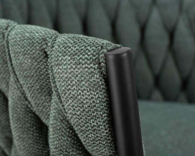 Набор 2 шт Стул барный DOBRIN LEON, зеленая ткань (LAR 275-23)