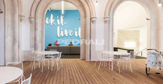 Стул металлический Nolita белый 550х535х770 мм