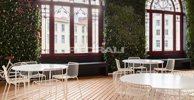 Стул металлический Nolita белый 550х535х770 мм