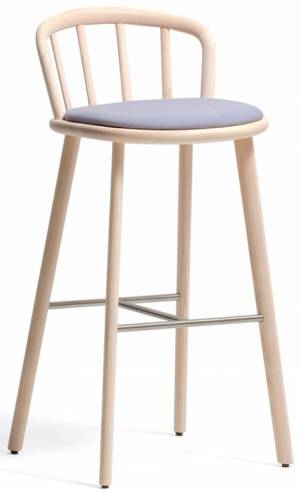 Стул барный с обивкой Nym 480х485х985 мм