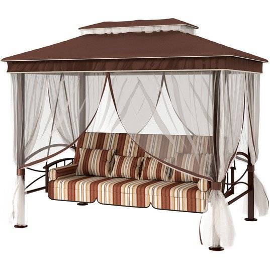 Качели-шатер садовые 3-х местные "Пагода"