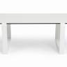 "Варадеро" журнальный стол из HPL 110х60 H43, каркас алюминий белый муар, цвет столешницы "молочный"
