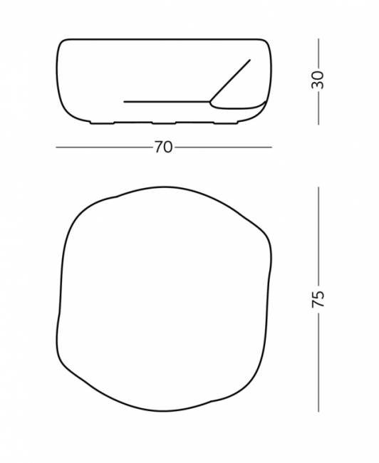 Столик пластиковый журнальный Reborn Standard ирис фиолетовый 750х700х300 мм Столик пластиковый журнальный Reborn Standard ирис фиолетовый 750х700х300 мм