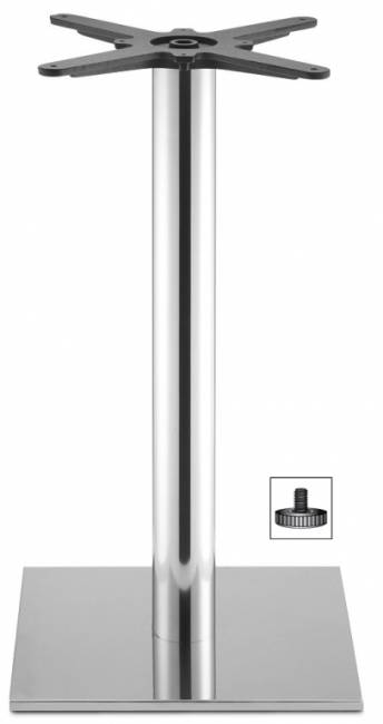 Подстолье металлическое Tiffany полированный стальной 400х400х730 мм