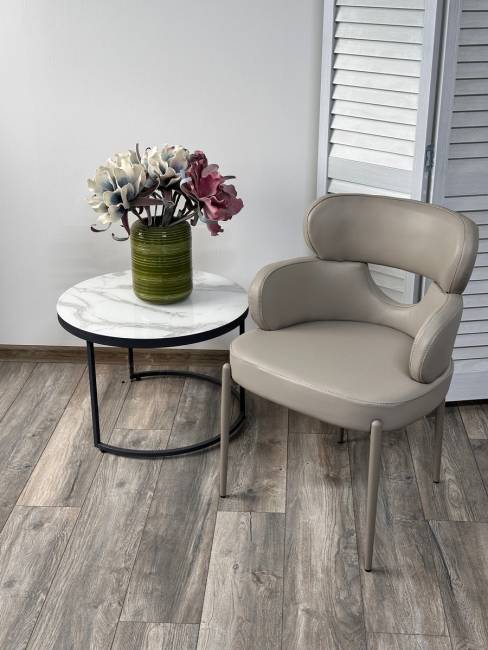 Стул VALTER HF017-09 Латте, экокожа / Латте каркас, ®DISAUR