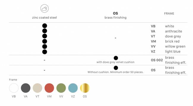Стул металлический Summer красный 520х575х800 мм