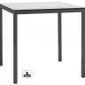 Стол ламинированный обеденный Mirto антрацит, белый 790х790х750 мм