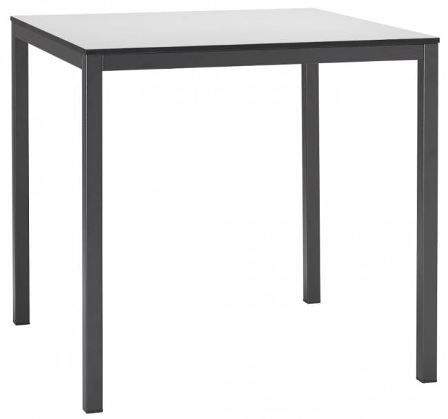 Стол ламинированный обеденный Mirto антрацит, белый 790х790х750 мм