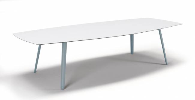 Стол ламинированный Squid голубой, белый 2990х1290х730 мм