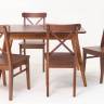Стол Сканди 120 орех со стульями Ингольф Орех