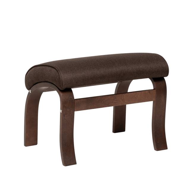 Пуф Leset Универсальный с кантом Орех текстура Malmo 28 (коричневый), кант Malmo 28 (коричневый)