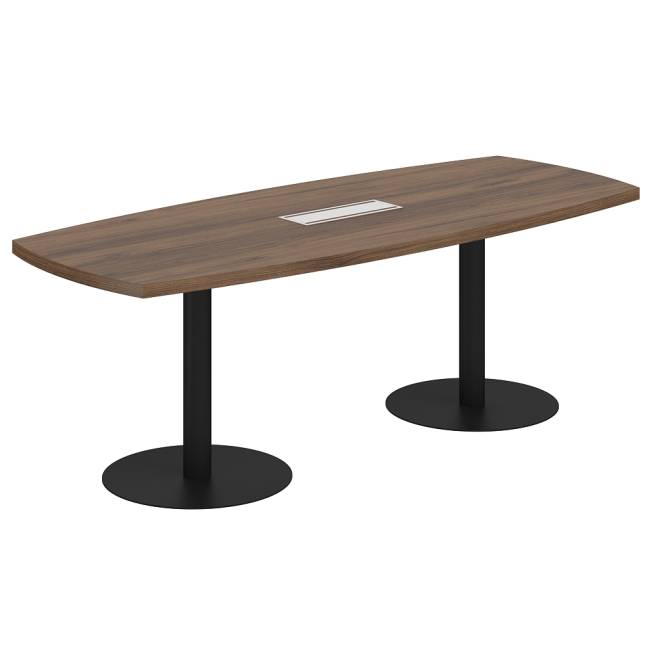 WN.502.DM / Стол переговорный средний 2200х900х750 / цвет: дуб модена, опоры цвет черный