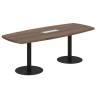 WN.502.DM / Стол переговорный средний 2200х900х750 / цвет: дуб модена, опоры цвет черный
