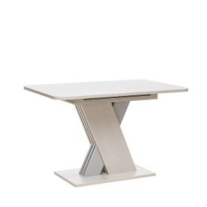 Стол раздвижной Leset Гросс Бодега белый, компаньон Серый