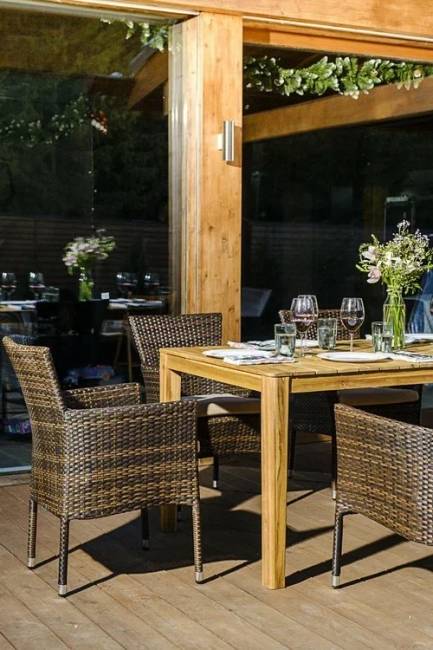 Обеденный комплект AURA, 170 см, на 6 персон с креслами