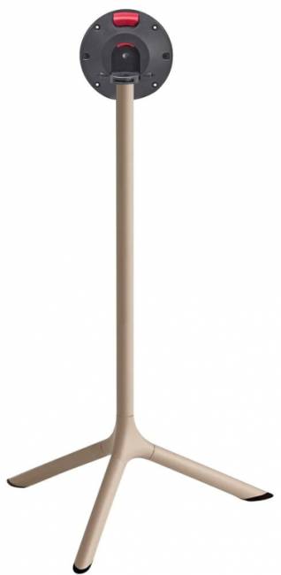 Стол ламинированный барный складной Tripe Folding тортора, каменный Ø600х1100 мм