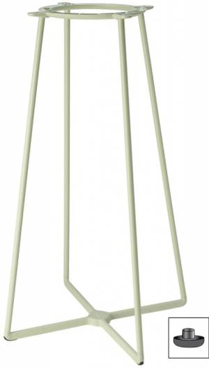 Подстолье металлическое барное Atomo зеленый шалфей Ø600х1090 мм