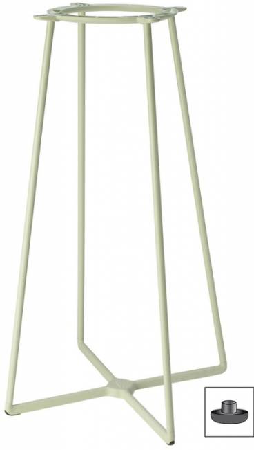 Подстолье металлическое барное Atomo зеленый шалфей Ø600х1090 мм