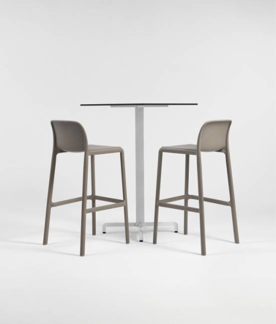 Подстолье металлическое барное Fiore High Special белый 475х475х1070 мм