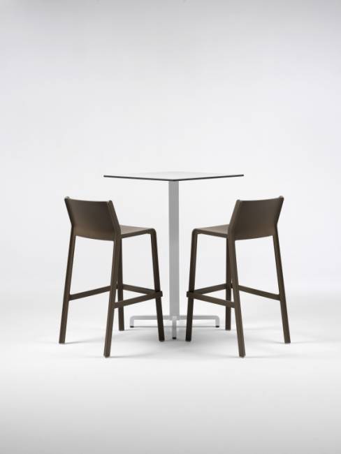 Подстолье металлическое барное Fiore High Special белый 475х475х1070 мм