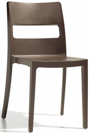 Стул пластиковый Sai какао 480х510х820 мм