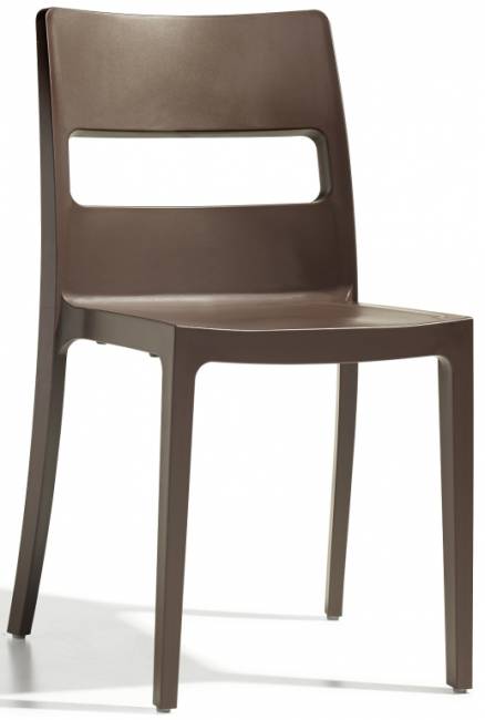 Стул пластиковый Sai какао 480х510х820 мм