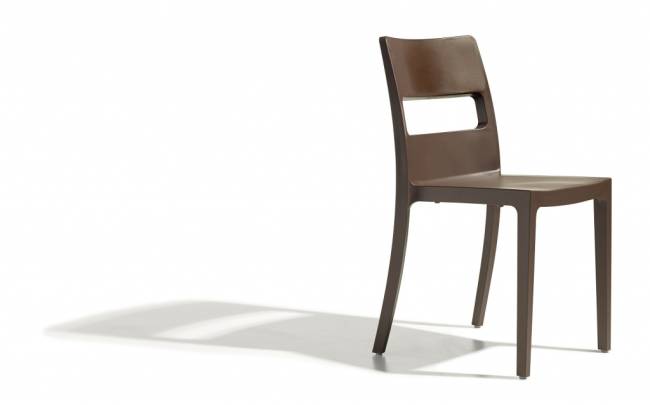 Стул пластиковый Sai какао 480х510х820 мм