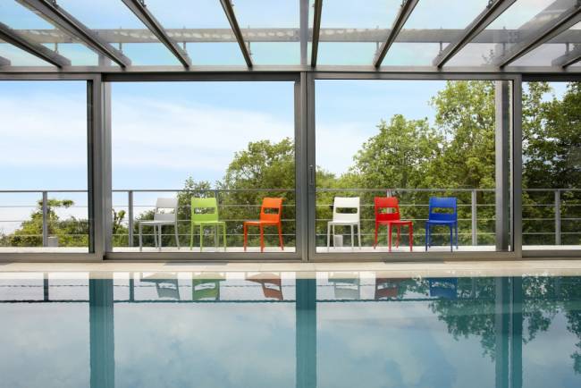 Стул пластиковый Sai какао 480х510х820 мм