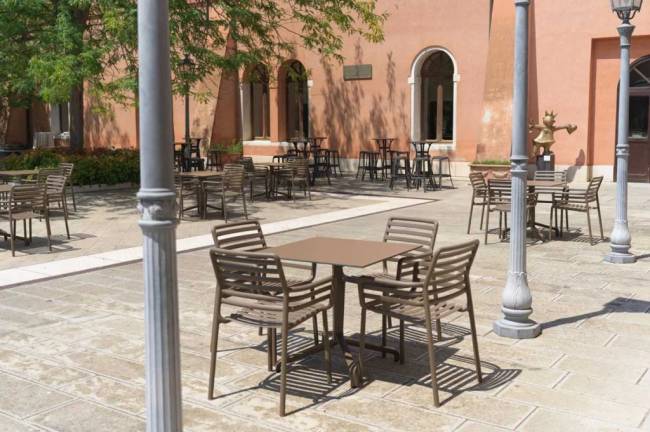 Подстолье металлическое складное Frasca Mini Folding Special табак 450х450х720 мм