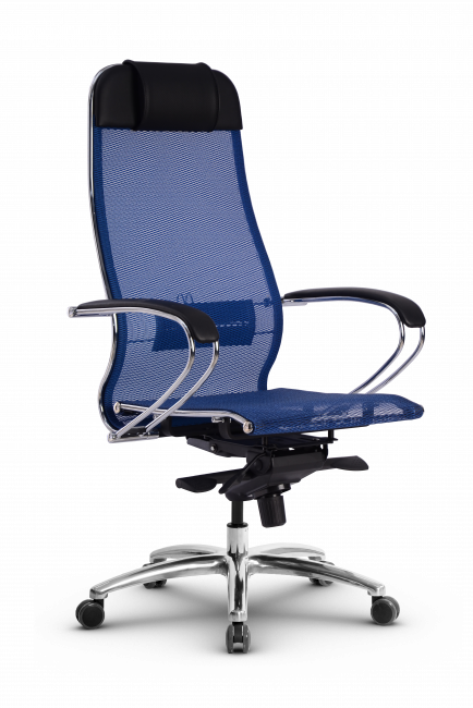 Кресло Samurai S-1.04 MPES, синий/черный/синий