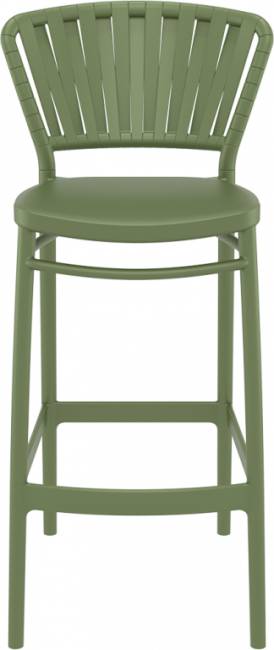Стул пластиковый барный Portofino оливковый 480х520х1060 мм Стул пластиковый барный Portofino оливковый 480х520х1060 мм