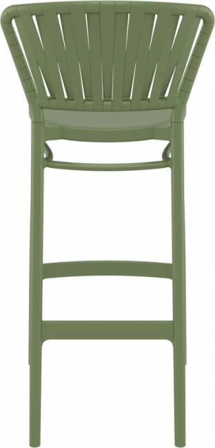 Стул пластиковый барный Portofino оливковый 480х520х1060 мм Стул пластиковый барный Portofino оливковый 480х520х1060 мм