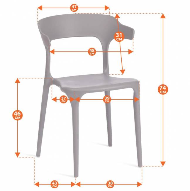 Стул TON (mod. PC33) / 1 шт. в упаковке пластик, 48 x 48 x 74 см, желтый (Yellow Y-01) желтый пластик Стул TON (mod. PC33) / 1 шт. в упаковке пластик, 48 x 48 x 74 см, желтый (Yellow Y-01) желтый пластик