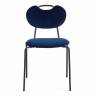 Стул DANTON  (mod. 0139223) / 1 шт. в упаковке металл/ткань, 47х56,5х79 см, темно-синий S108 (117 DARK BLUE)/черный