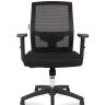 Кресло офисное / Торонто LB / черный пластик / черная сетка / черная ткань