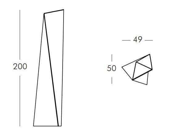 Светильник пластиковый напольный уличный Manhattan Lighting OUT белый 500х490х2000 мм