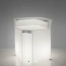 Стойка пластиковая барная светящаяся Break Corner Lighting белый 850x850x1100 мм