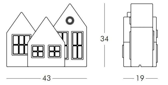 Светильник пластиковый настольный Kolme Cold Lighting LED белый 430х190х340 мм