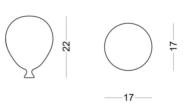 Светильник пластиковый подвесной Balloon 20 белый Ø170х220 мм Светильник пластиковый подвесной Balloon 20 белый Ø170х220 мм