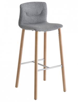 Стул барный с обивкой Slot 78 BL 450х450х1070 мм