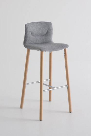 Стул барный с обивкой Slot 78 BL 450х450х1070 мм