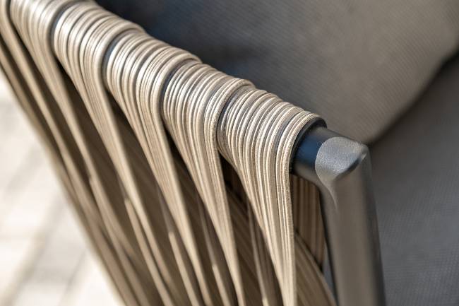 "Флоренция" лаунж-зона из искусственного ротанга, цвет графит