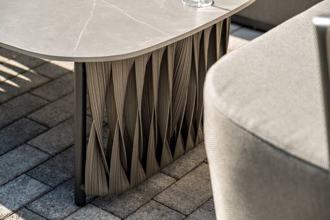 "Флоренция" лаунж-зона из искусственного ротанга, цвет графит