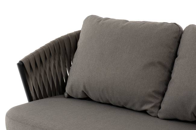 "Флоренция" лаунж-зона из искусственного ротанга, цвет графит