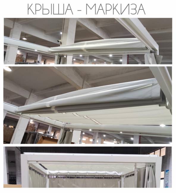 Шатер с лежаками Enigma антрацит, тортора 2080х1880х2050 мм Шатер с лежаками Enigma антрацит, тортора 2080х1880х2050 мм