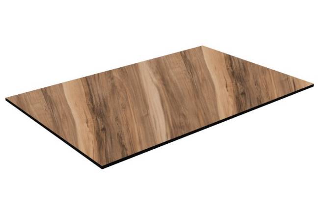 Столешница прямоугольная HPL Fitto индийский шесман 800х1200х12 мм