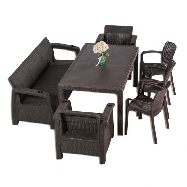 Комплект мебели YALTA BIG FAMILY 2 ARMCHAIR Комплект мебели YALTA BIG FAMILY 2 ARMCHAIR