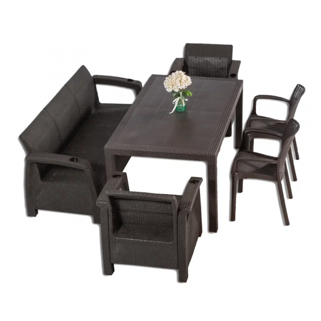 Комплект мебели YALTA BIG FAMILY 2 ARMCHAIR Комплект мебели YALTA BIG FAMILY 2 ARMCHAIR