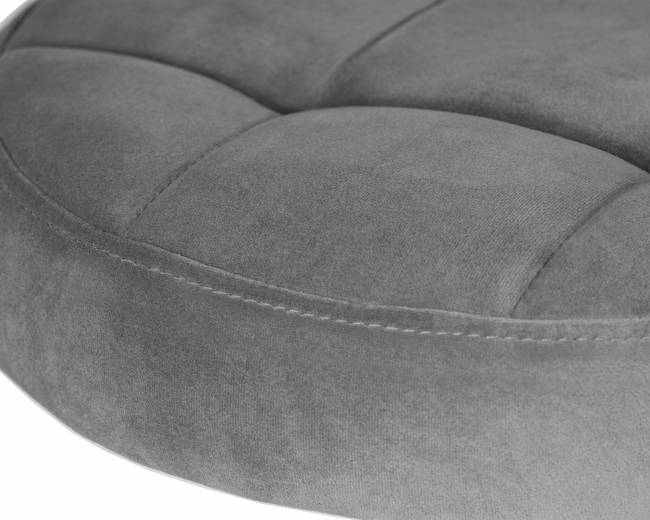 Табурет барный DOBRIN BRUNO GOLD, серый велюр (MJ9-75)